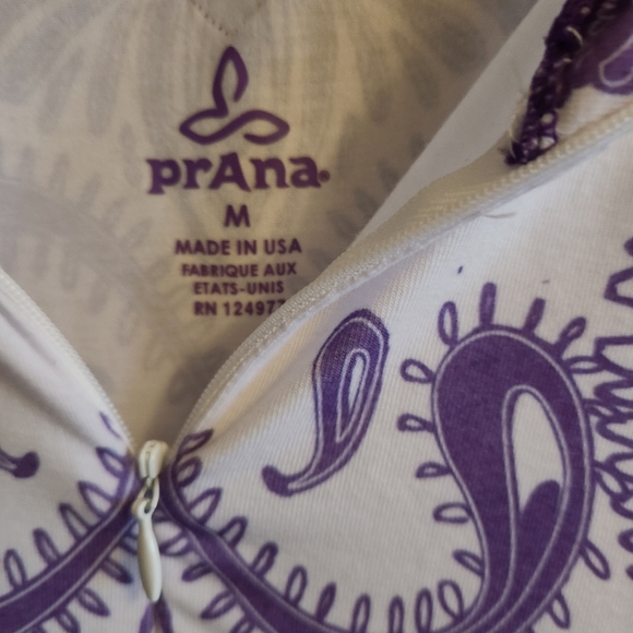 Prana Top Short Sleeve Size Medium - Picture 3 of 8